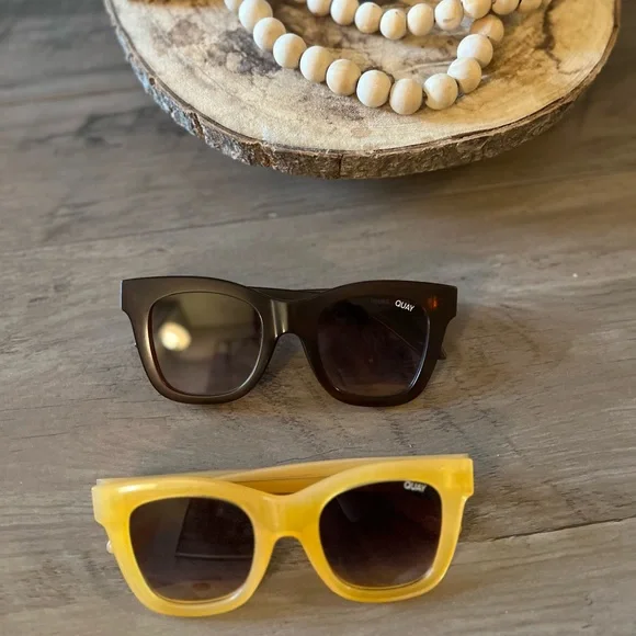 Quay Australia Sunglasses - Yellow and Brown see photos - Picture 2 of 12
